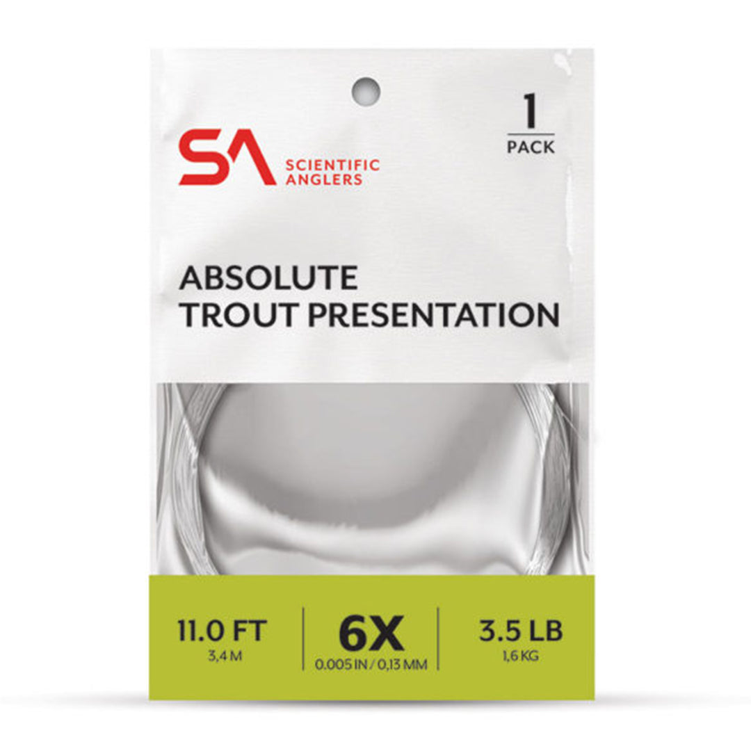 Scientific Anglers Absolute Trout Presentation 14' Leader Single