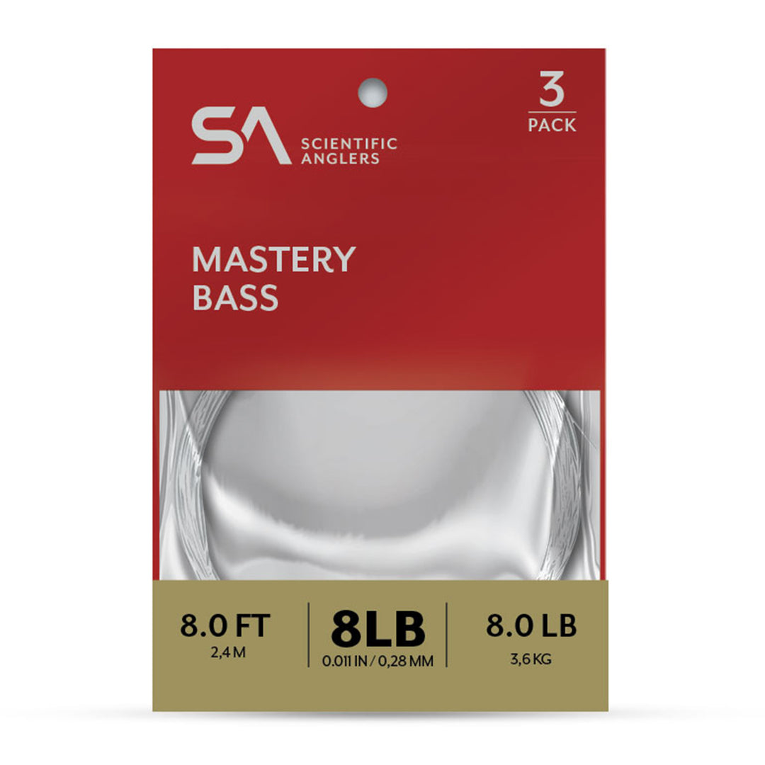 Scientific Anglers Mastery Bass Leader 8' 3-Pack