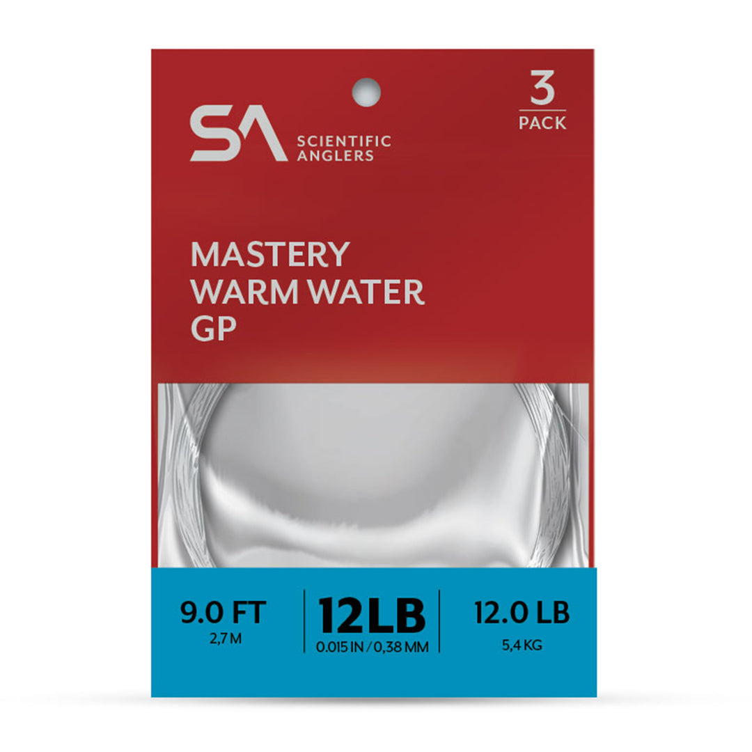 Scientific Anglers Mastery Warm Water GP Leader 9' 3-Pack