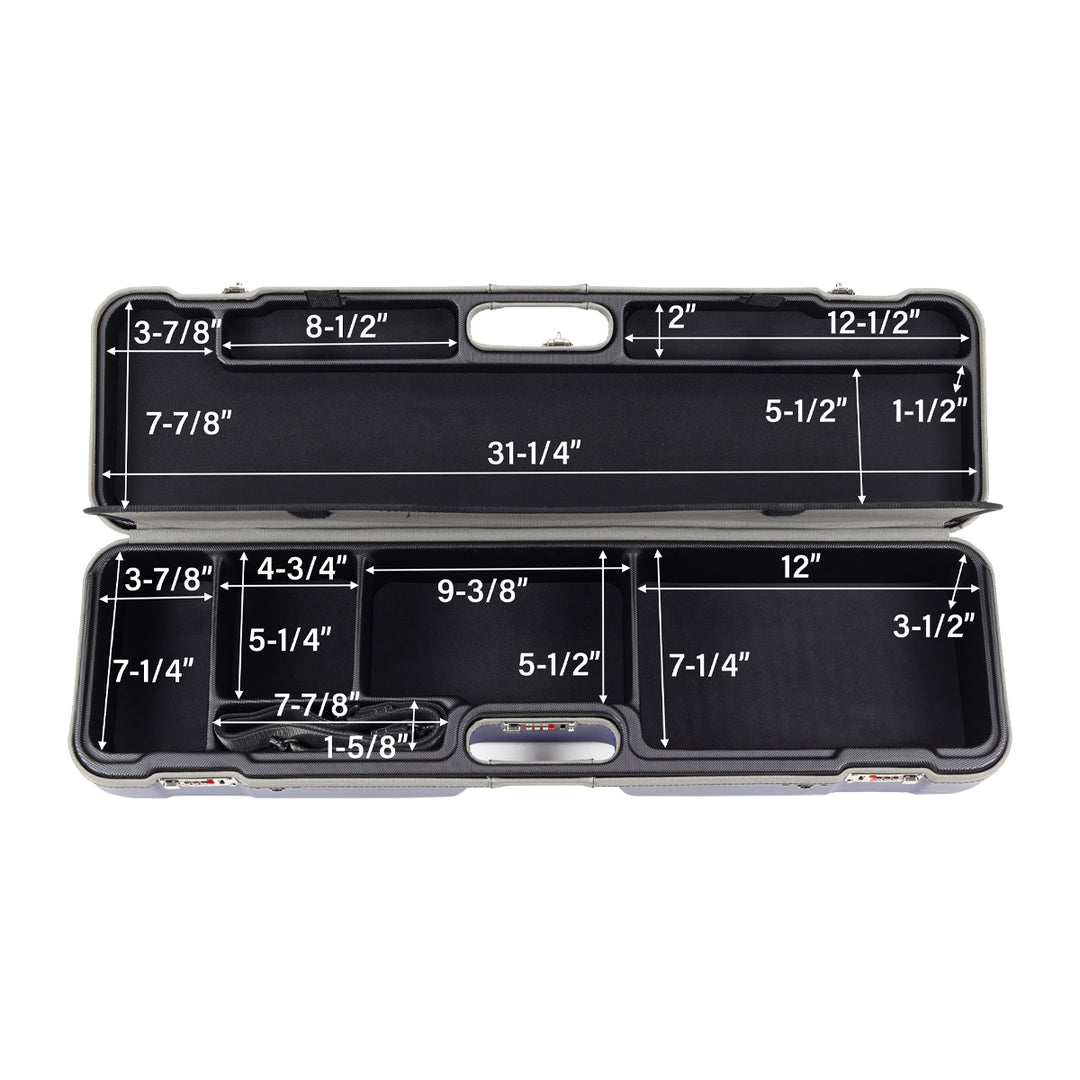 Sea Run Norfork Expedition Fly Fishing Rod & Reel Travel Case 9'6" Rod Cobalt Blue/Gray with Waterproof Cover Green