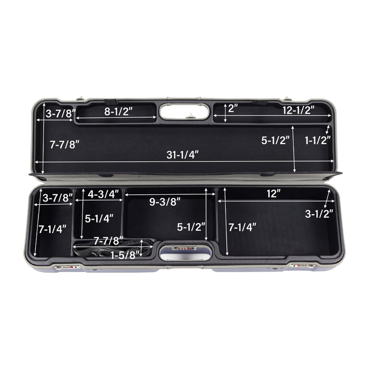 Sea Run Norfork Expedition Fly Fishing Rod & Reel Travel Case 9'6" Rod Cobalt Blue/Gray with Waterproof Cover Green