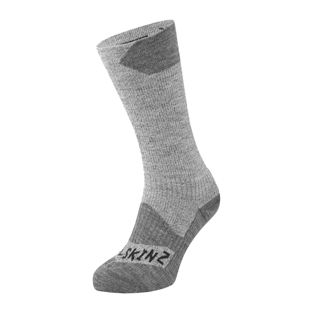 Sealkskinz Raynham Waterproof All Weather Mid Length Sock Grey