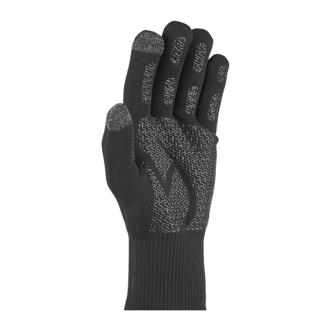 Sealskinz Anmer Waterproof All Weather Ultra Grip Knitted Glove Black