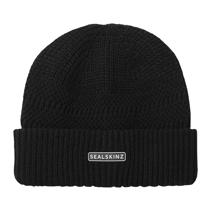 Sealskinz Gressenhall Waterproof Cold Weather Textured Stripe Roll Cuff Beanie