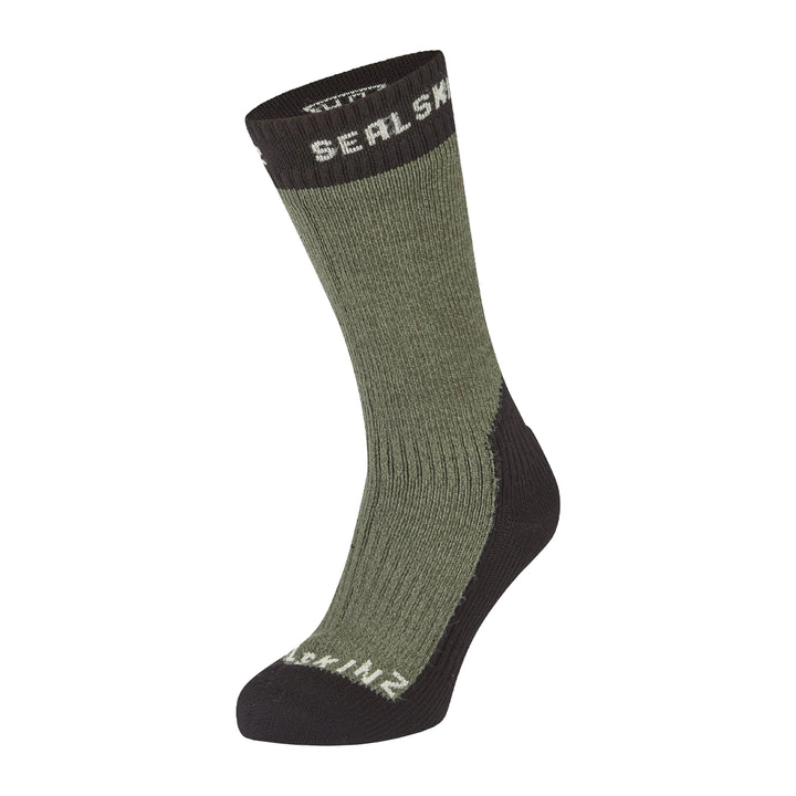 Sealskinz Stanfield Waterproof Extreme Cold Weather Mid Length Sock Olive