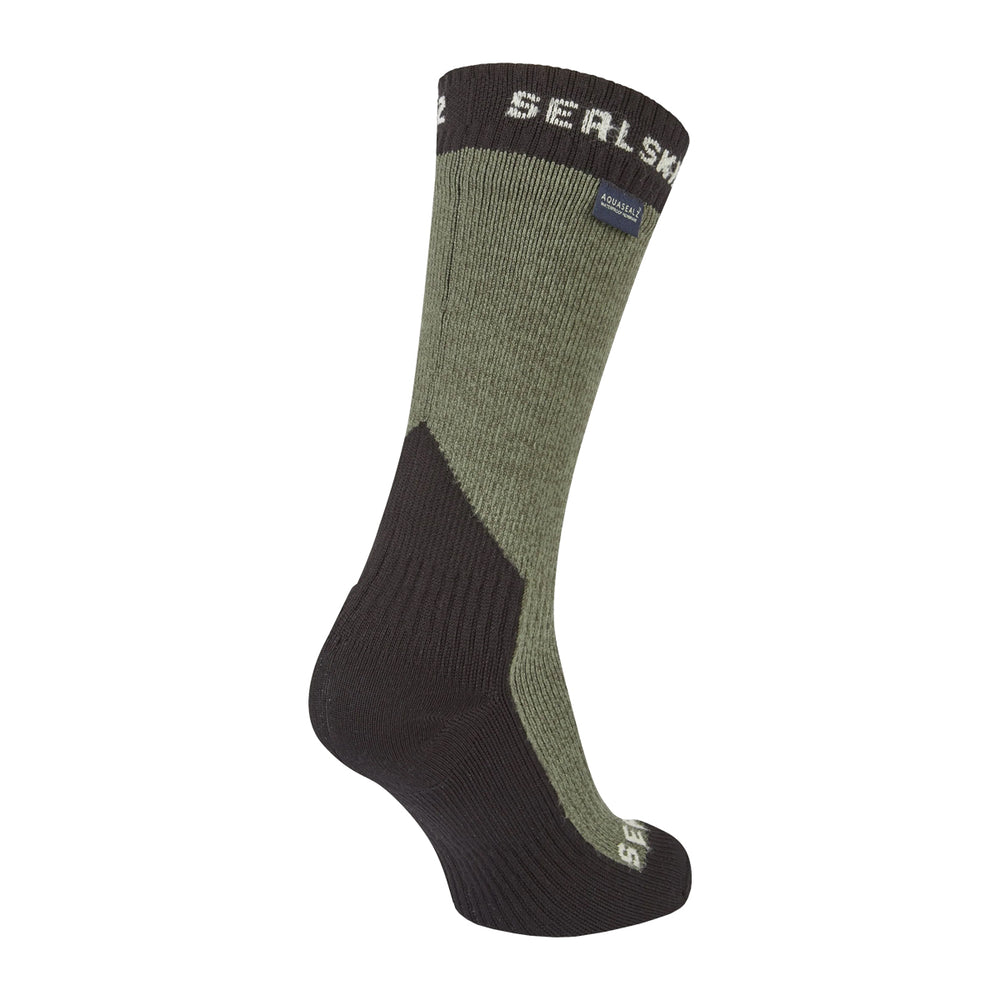 Sealskinz Stanfield Waterproof Extreme Cold Weather Mid Length Sock Olive