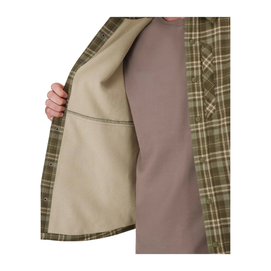 Simms Coldweather Shacket Schooner Plaid Loden