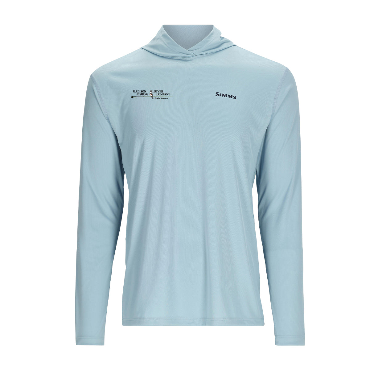 Simms MRFC Logo Tech Hoody Steel Blue – Madison River Fishing Company