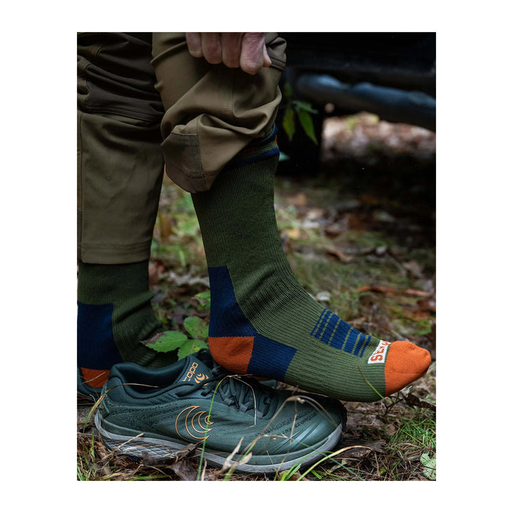 Simms x Sealskinz Ranglely Merino Waterproof Mid Length Sock Loden