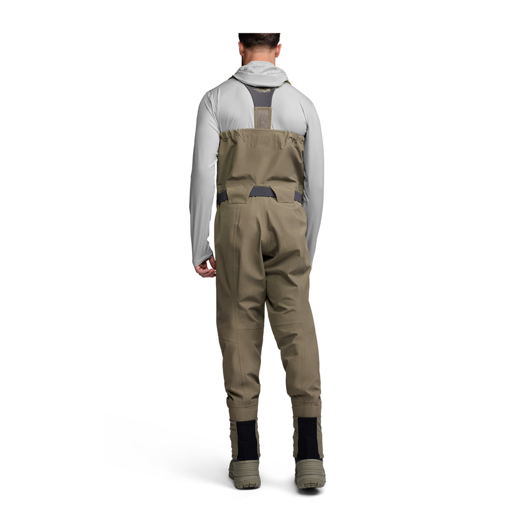 Sitka CrossCurrent Zip GTX Stockingfoot Wader Bark Brown