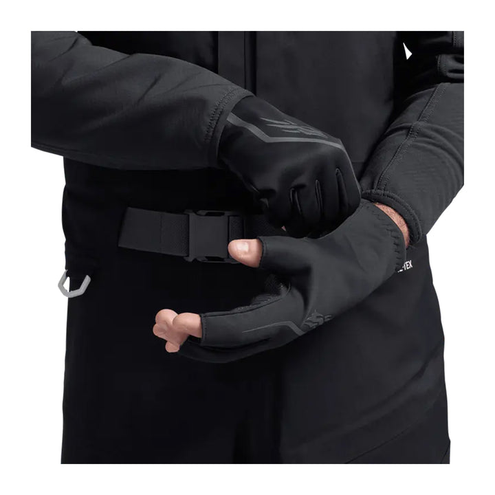 Sitka Jetstream Windstopper Half-Finger Glove Sitka Black