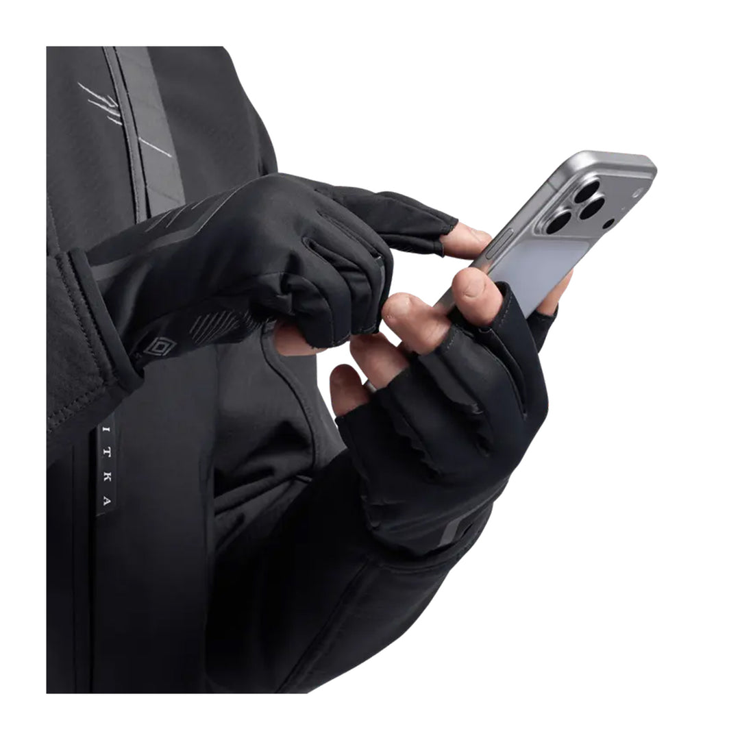 Sitka Jetstream Windstopper Half-Finger Glove Sitka Black