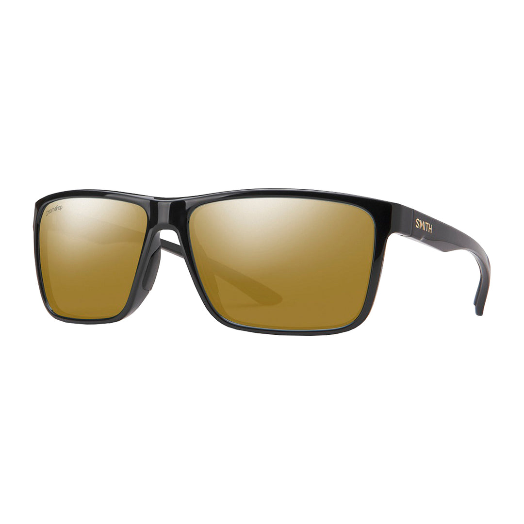 Smith Riptide Sunglasses Black ChromaPop+ Polarized Bronze Mirror