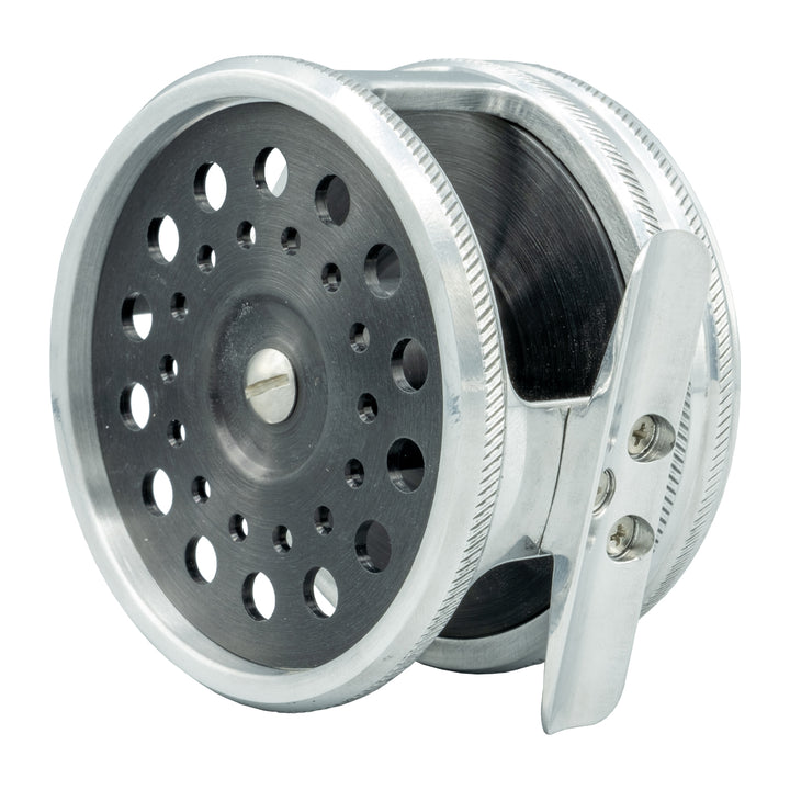 SpeyCo Classic Reel Black/Silver Snake Roll Handle 3.25" Spey Trouter