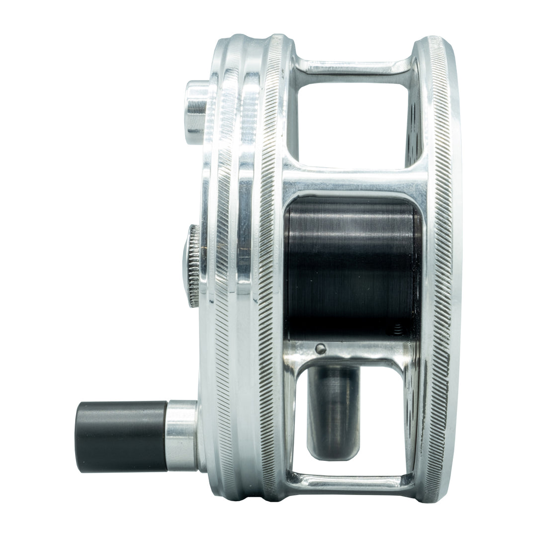 SpeyCo Classic Reel Black/Silver Snake Roll Handle 4" Scandi