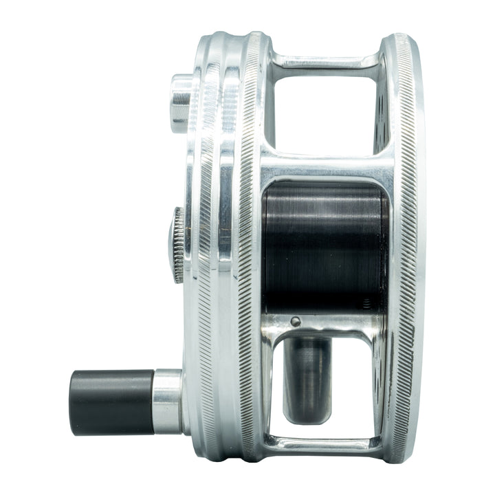 SpeyCo Classic Reel Black/Silver Snake Roll Handle 4" Scandi