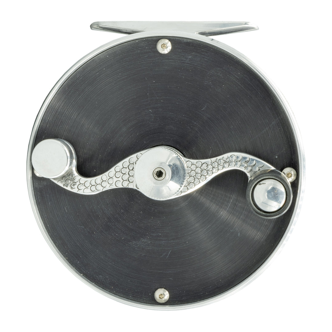 SpeyCo Classic Reel Black/Silver Snake Roll  Handle 4" Skagit