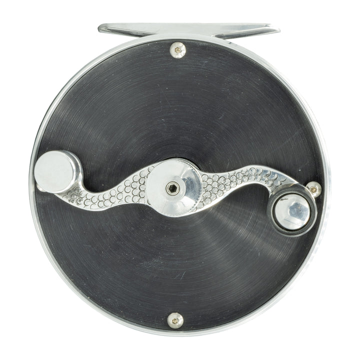 SpeyCo Classic Reel Black/Silver Snake Roll  Handle 4" Skagit