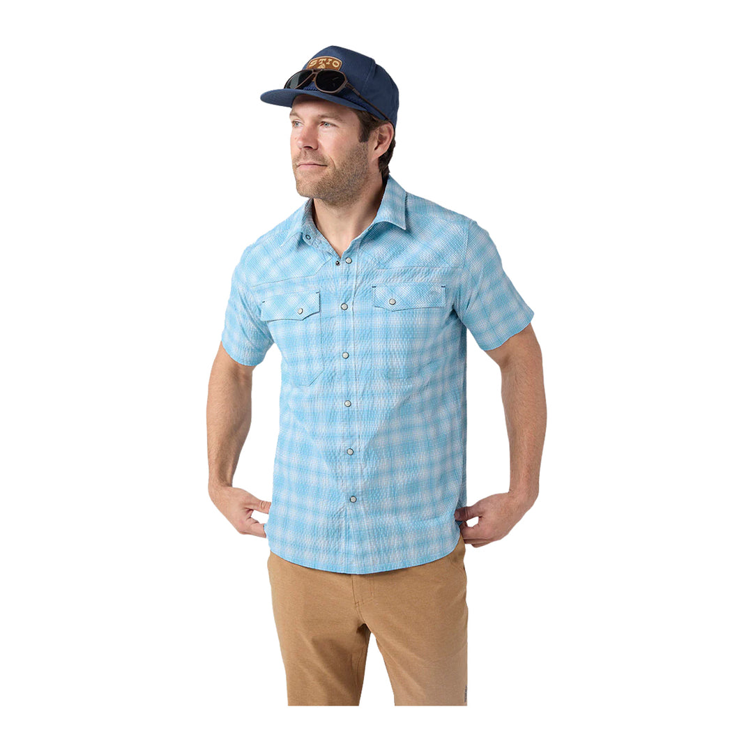 Stio Eddy Coast Shirt SS Cloudless Plaid