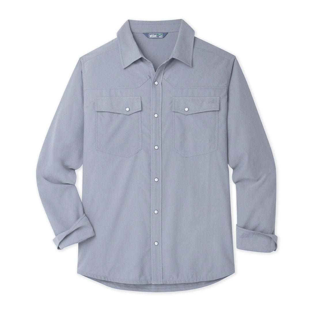 Stio Eddy Shirt LS Folkstone Gray Heather