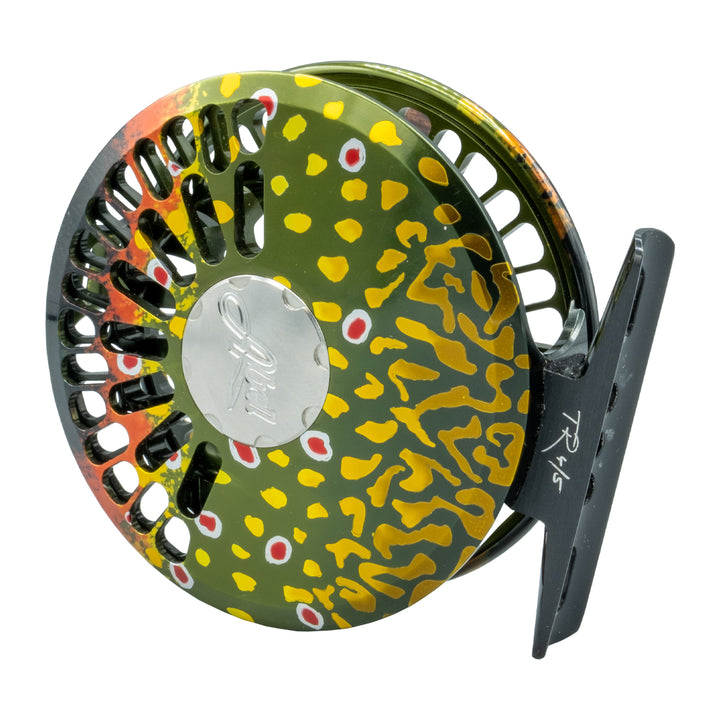 USED Abel TR 4/5 Fly Reel Native Brook Trout w/ Rosewood Handle