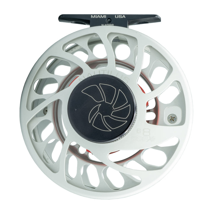 USED Nautilus CCFX-2 6/8 Brushed Titanium Reel w/ 2 Spools