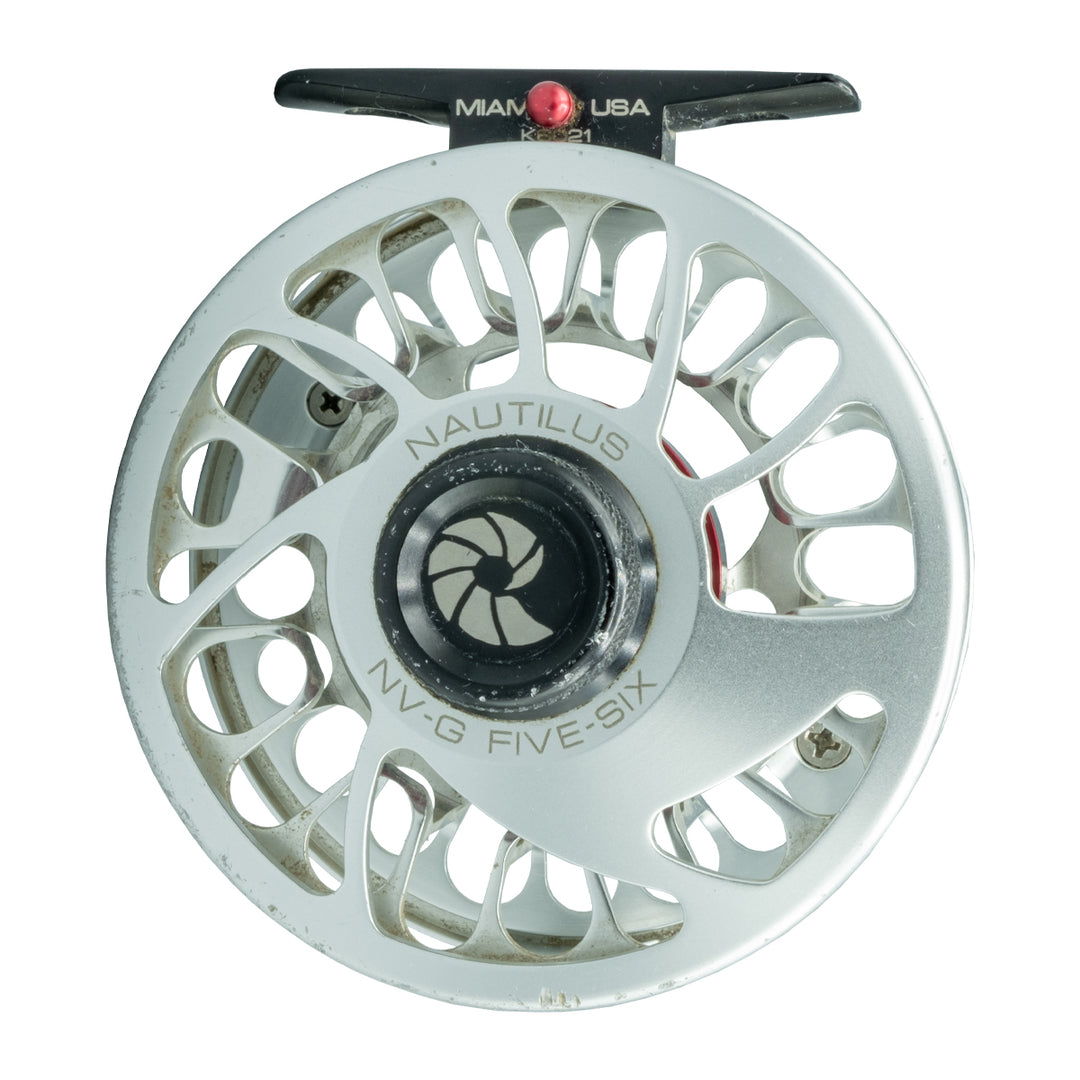 USED Nautilus NV-G 5/6 Brushed Titanium Fly Reel