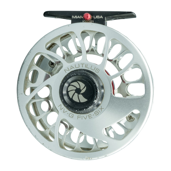 USED Nautilus NV-G 5/6 Brushed Titanium Fly Reel