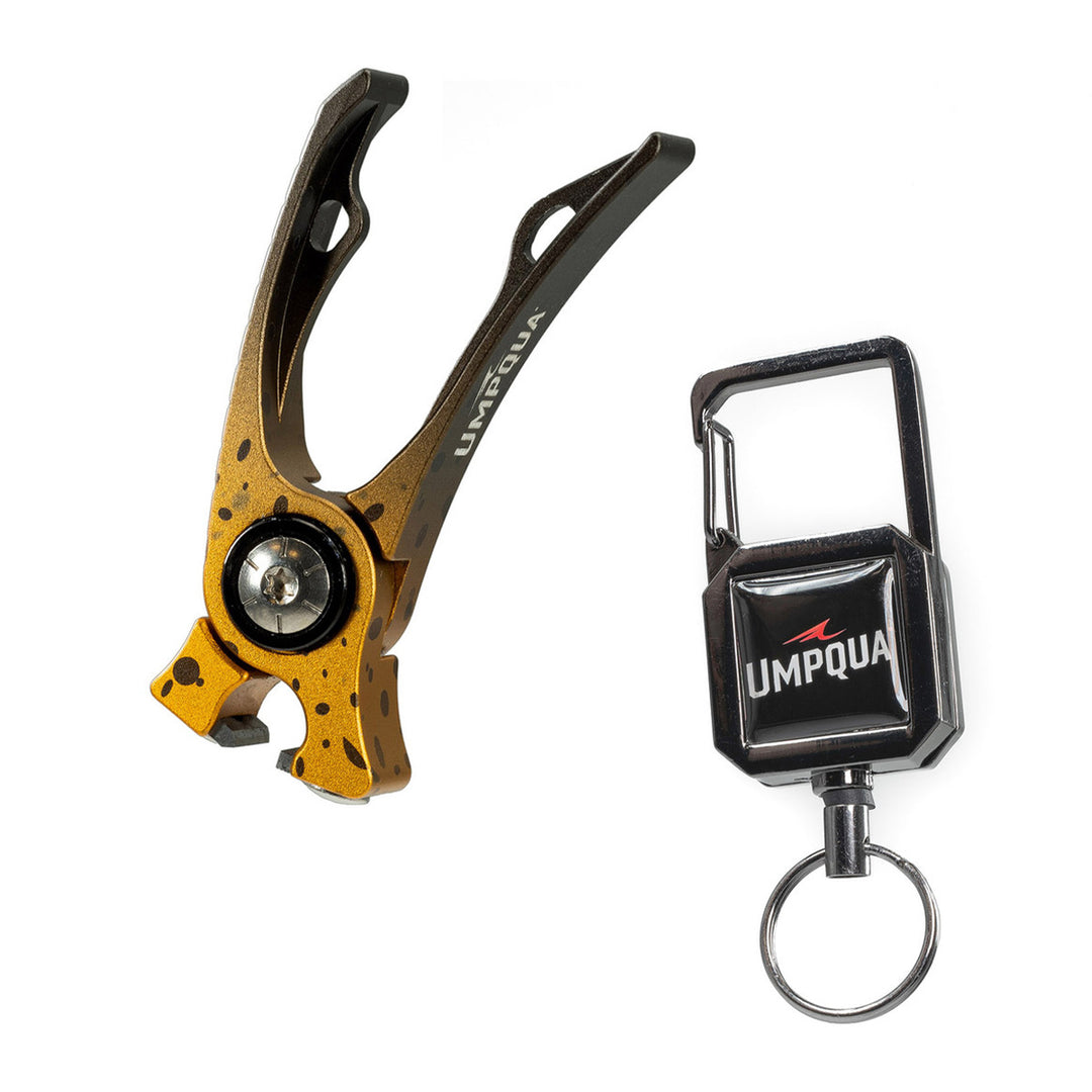 Umpqua RiverRun Artist Edition Nippers & Small Retractor Combo Brown Trout