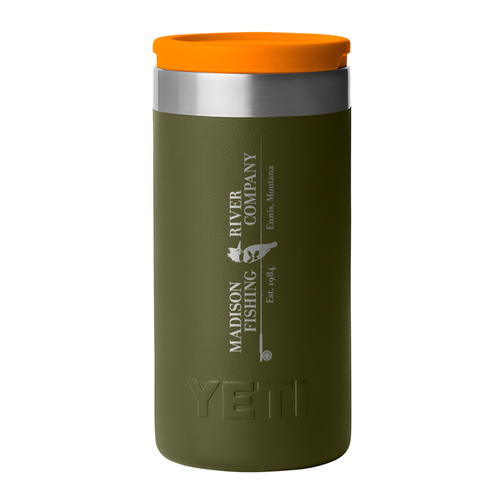 YETI MRFC Logo Shot Glasses & Case  Olive/King Crab Orange