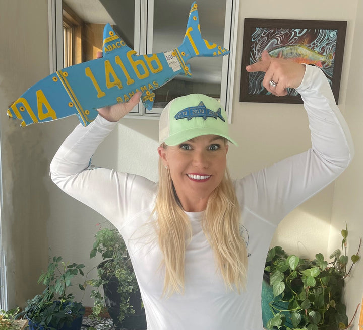 30" Bahamas Bonefish License Plate Art - Madison River Fishing Company