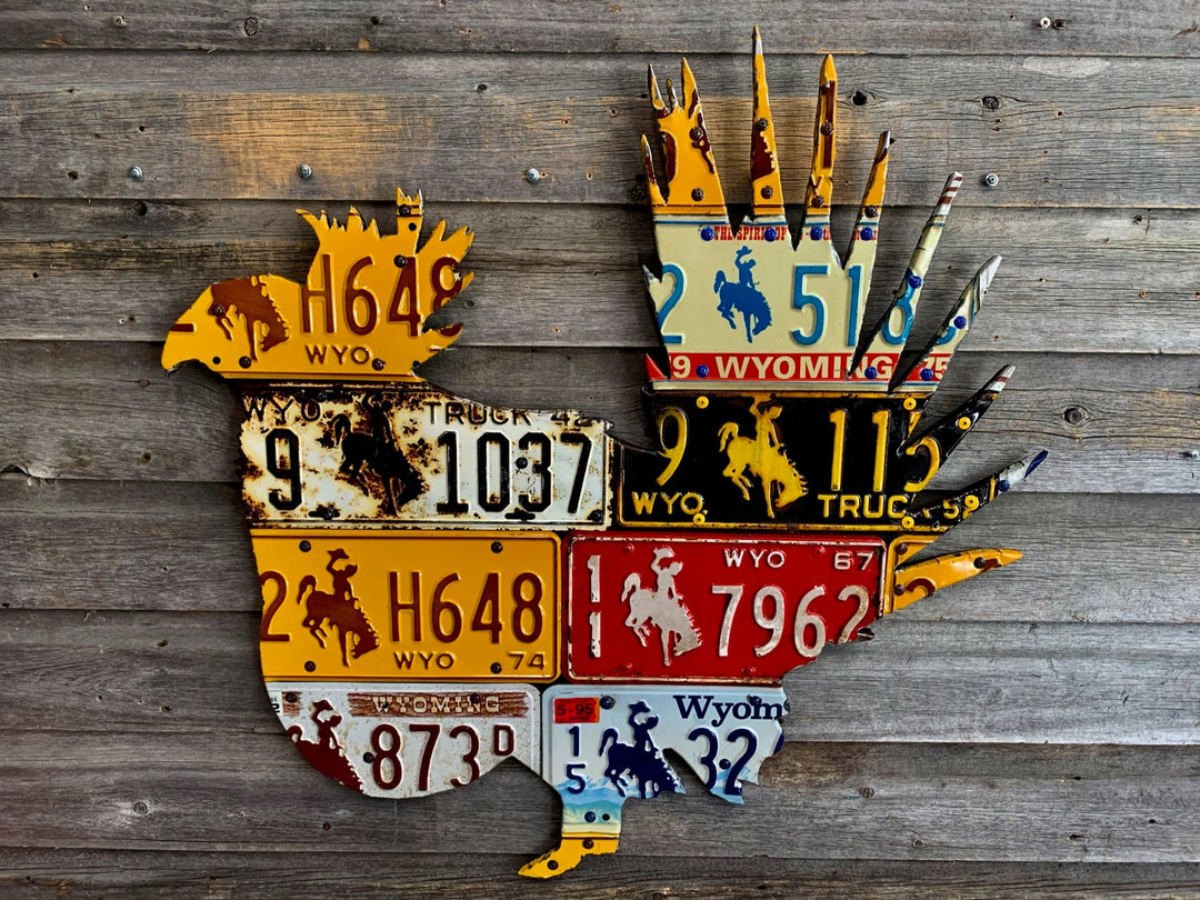 Wyoming Sage Grouse License Plate Art