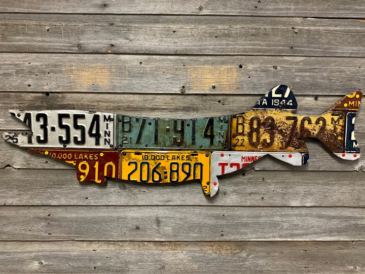 Minnesota Pike/Muskie License Plate Art - Madison River Fishing Company