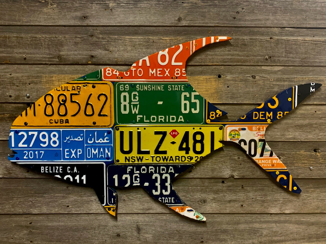 World Tour Permit License Plate Art