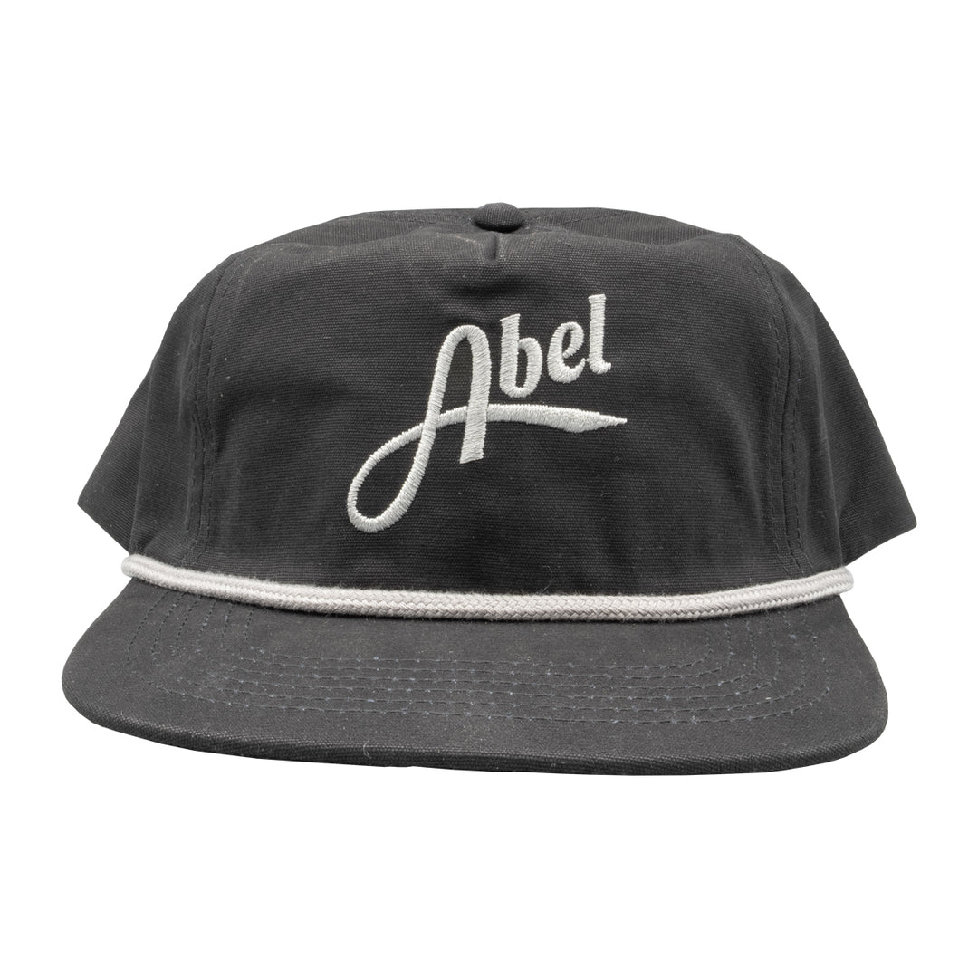 Abel Canvas Flatbill Hat Black