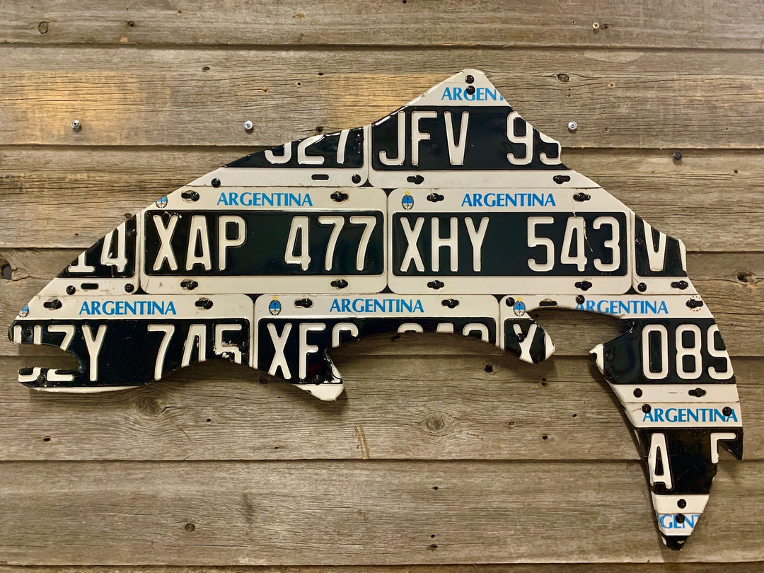 Argentina Trout License Plate Art - Madison River Fishing Company