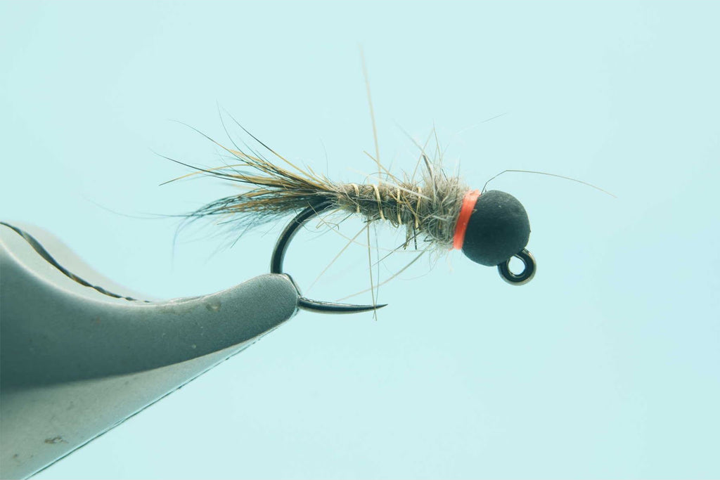 black lure man fishing BH HE Natural #14 3.3mm Bead – Madison River Company Unique Art Semper Fly Rods | Color:Salt n Pepper
