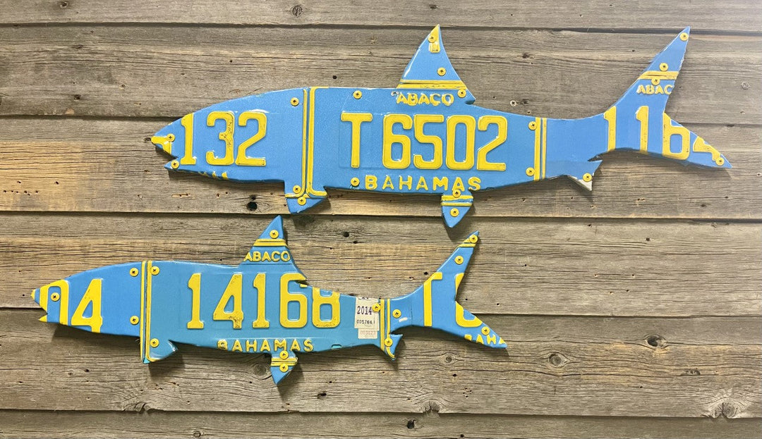 30" Bahamas Bonefish License Plate Art - Madison River Fishing Company