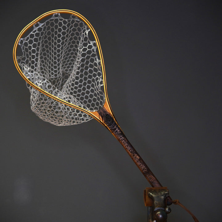 Big Dipper 24"x17" - Brown Trout Engraved - Classic Fly Fishing Traditional Landing Net - Madison River Fishing Company