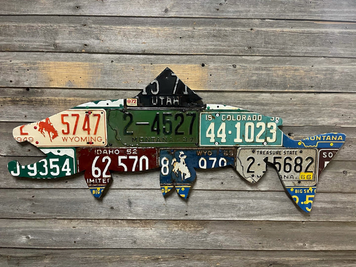 50" Mixed Western Antique Brown Trout - Madison River Fishing Company