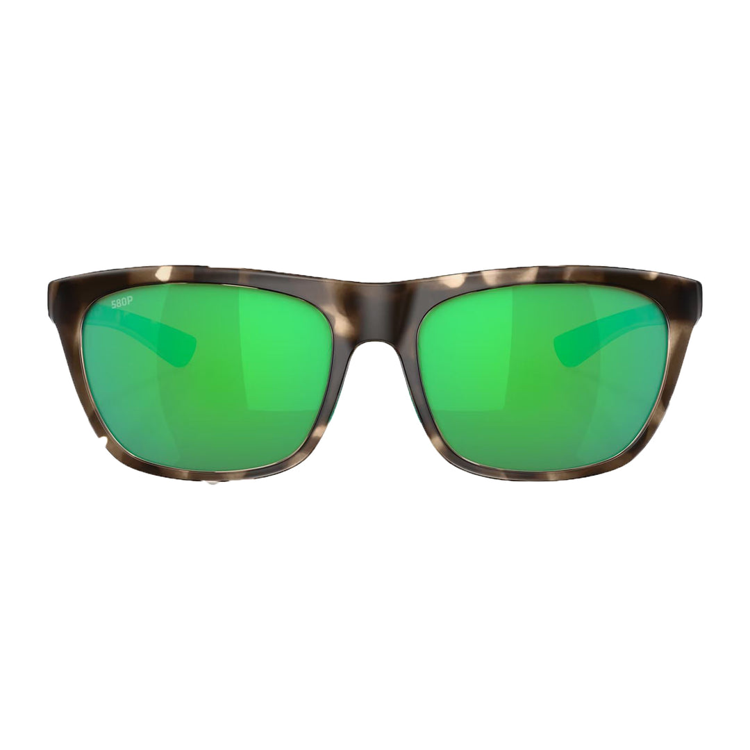 Costa Cheeca Matte Shadow Tortoise Frame Green Mirror 580P - Madison River Fishing Company
