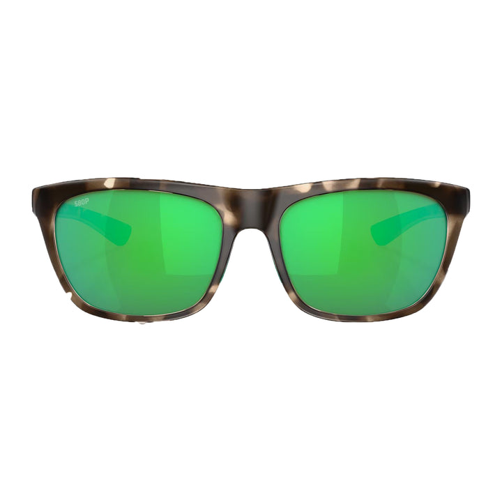 Costa Cheeca Matte Shadow Tortoise Frame Green Mirror 580P - Madison River Fishing Company