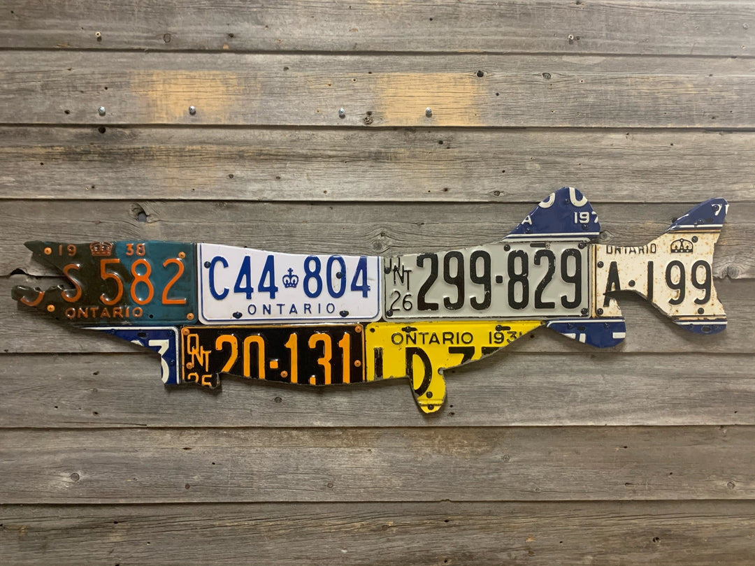 Ontario Pike/Muskie License Plate Art