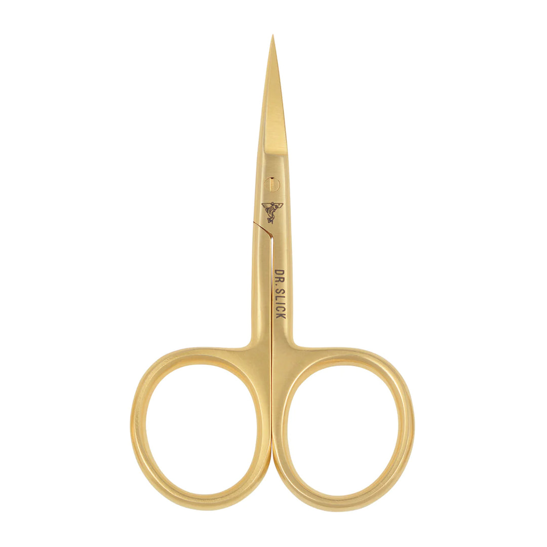 Dr. Slick El Dorado Hair Scissor 4-1/2" 24 Karat Gold Plated Straight