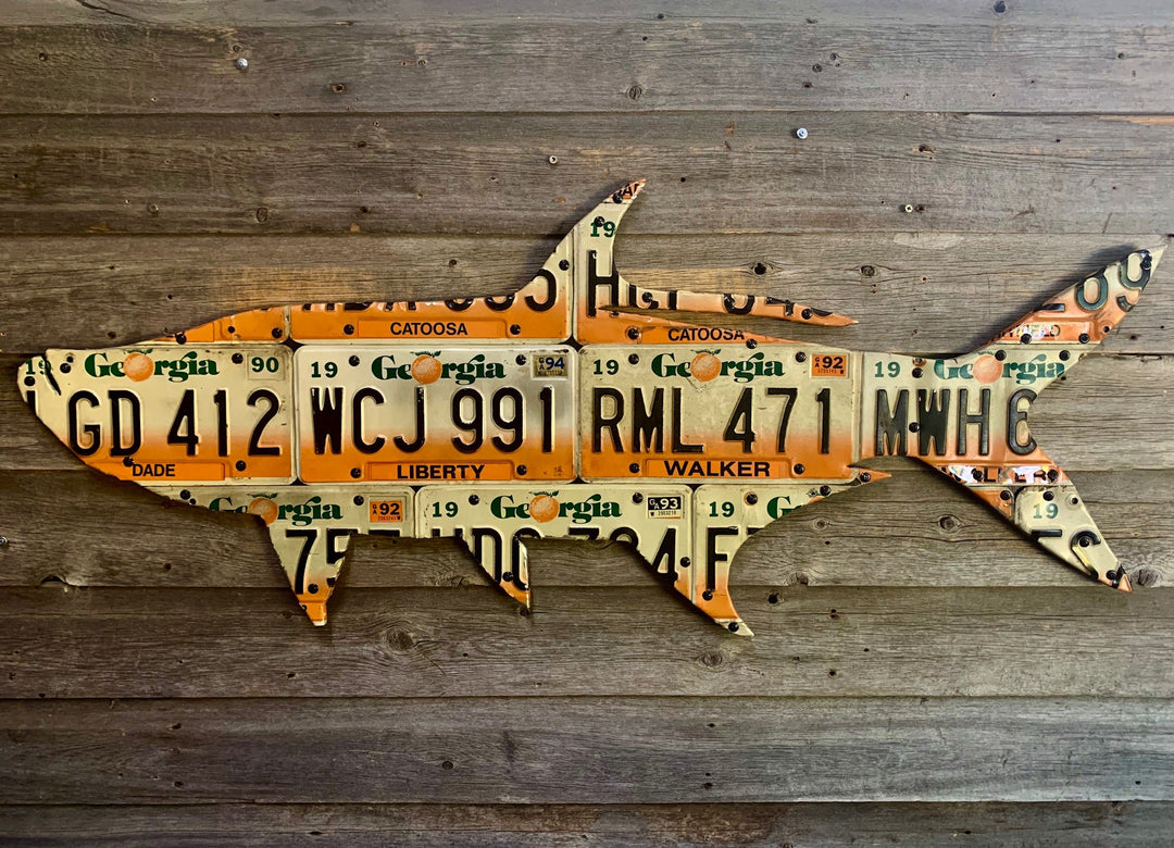 Georgia Tarpon License Plate Art - Madison River Fishing Company