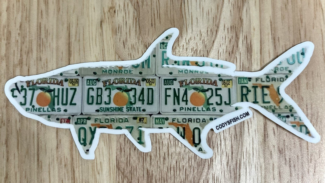 Florida Orange Tarpon Sticker