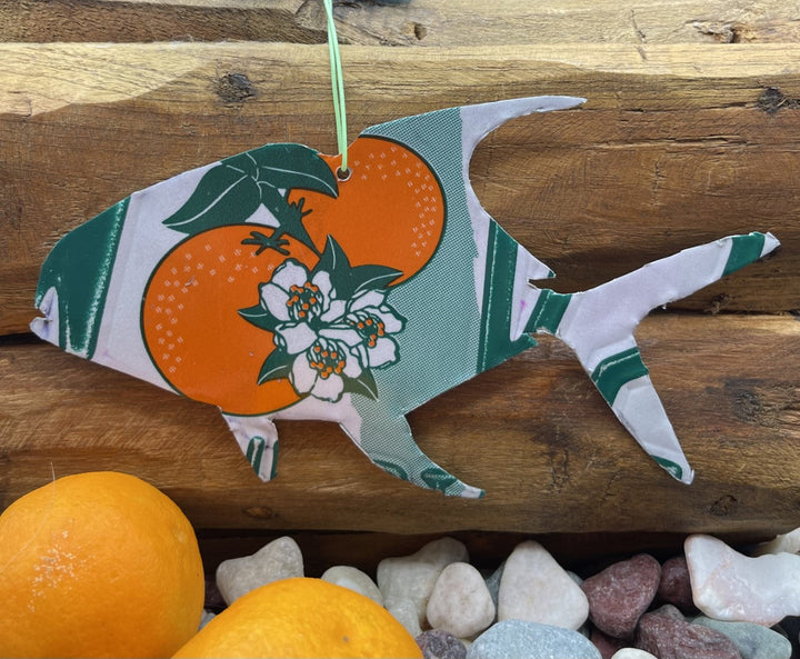 Florida Permit License Plate Christmas Ornament - Madison River Fishing Company