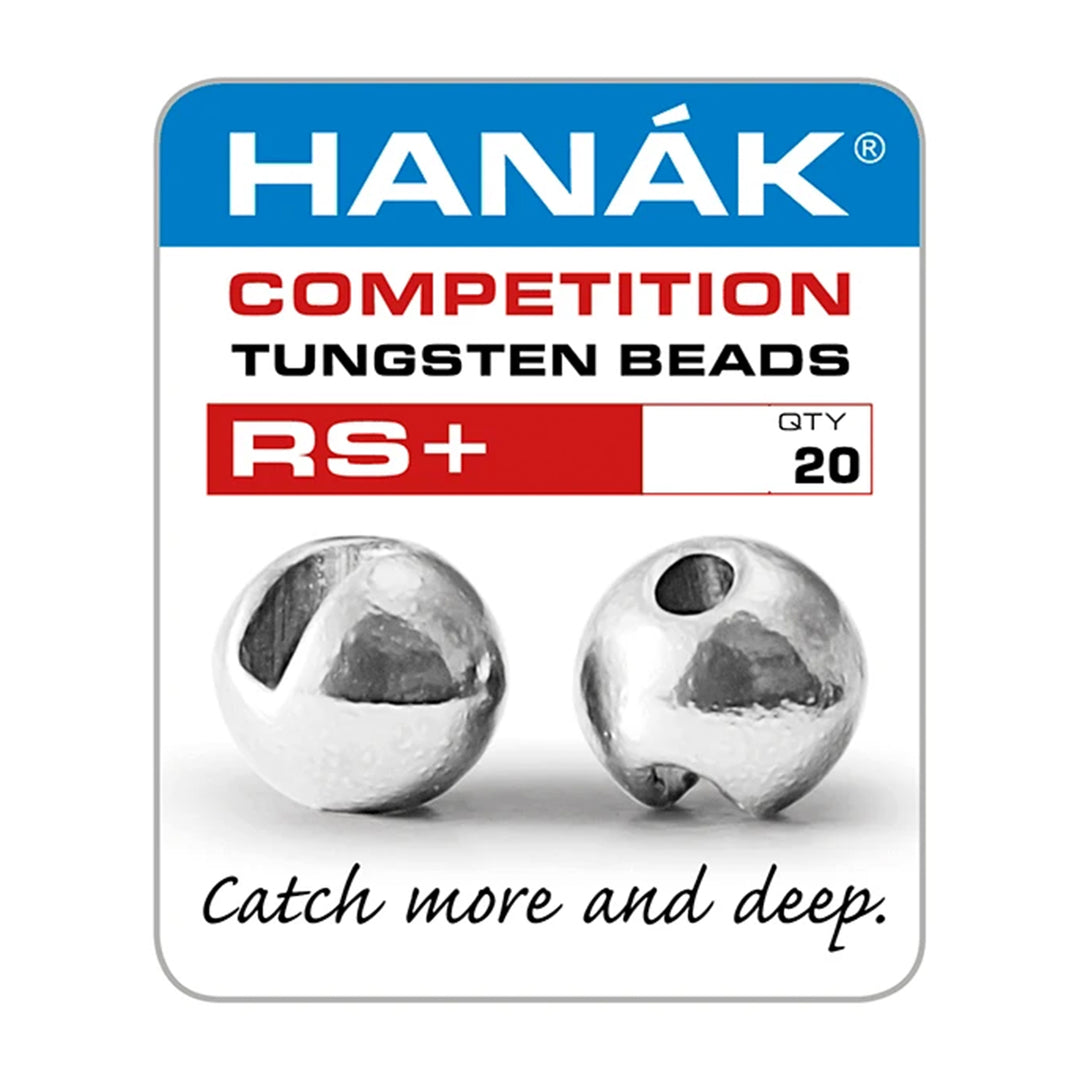 Hanak Tungsten Slotted Beads RS+ Silver