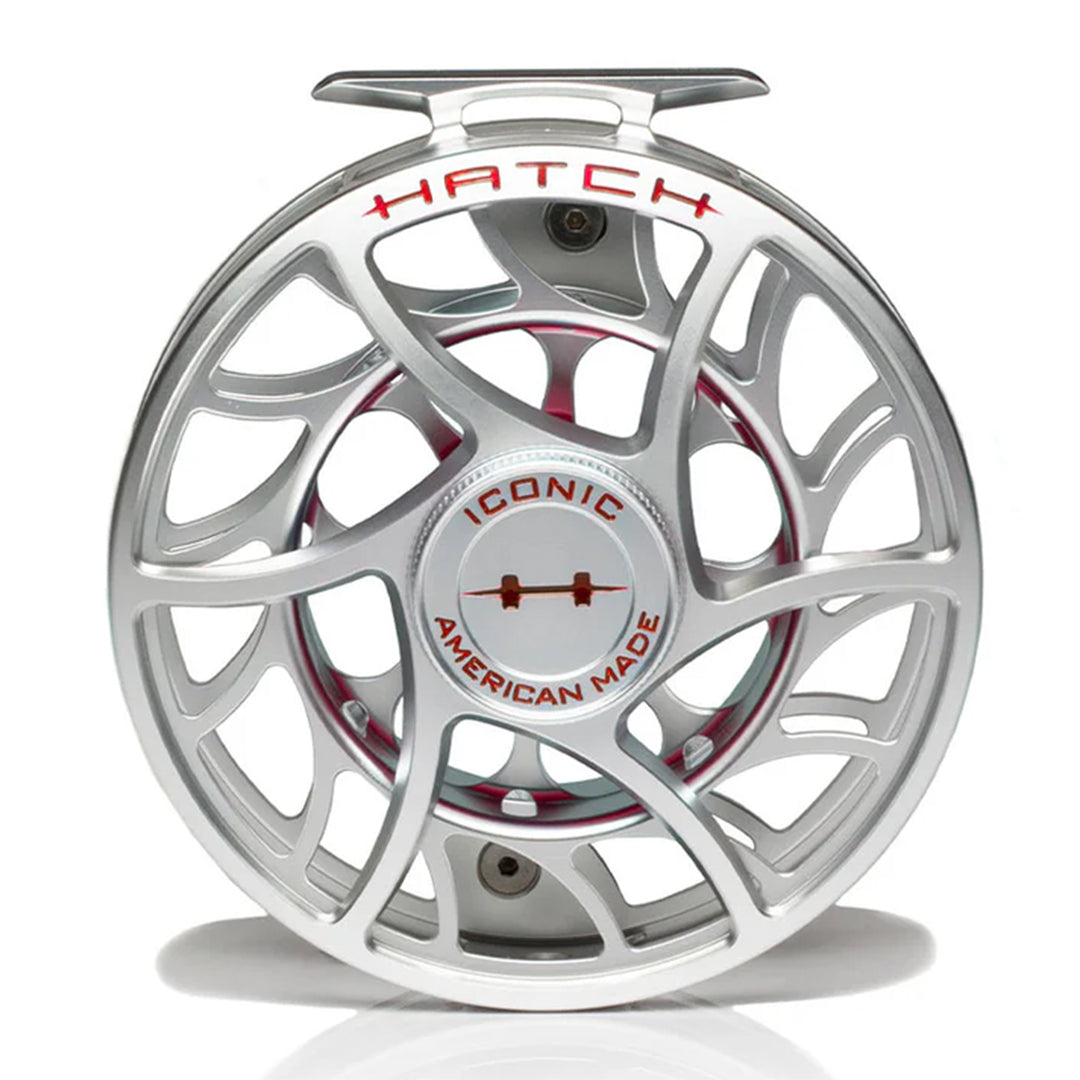 Hatch Iconic 11 Plus Fly Reel Clear Red