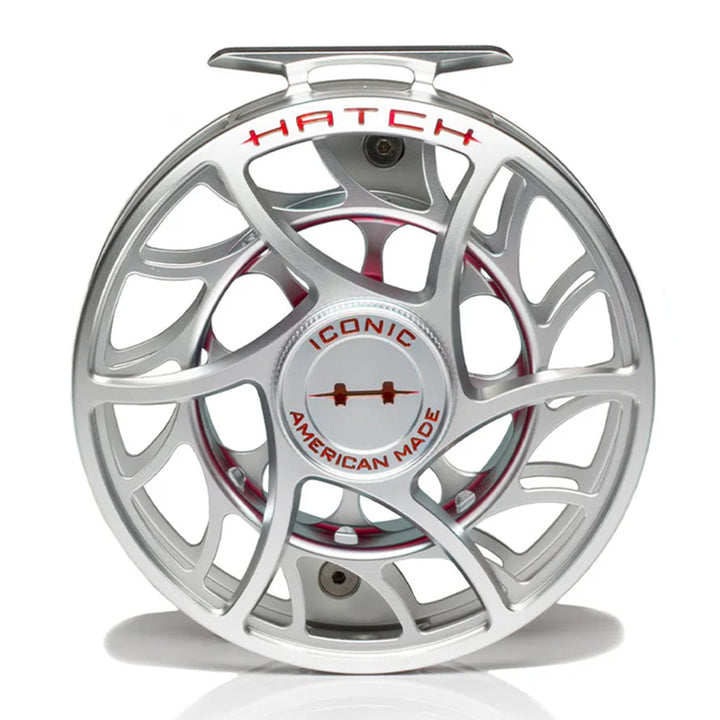 Hatch Iconic 11 Plus Fly Reel Clear Red